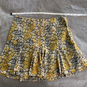 Fluttery A-line floral skirt
